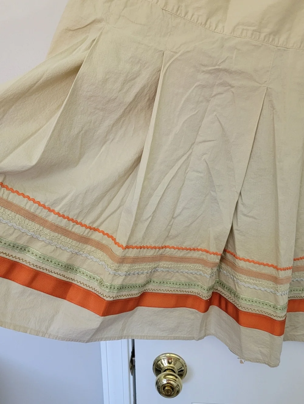 Merona tan pleated